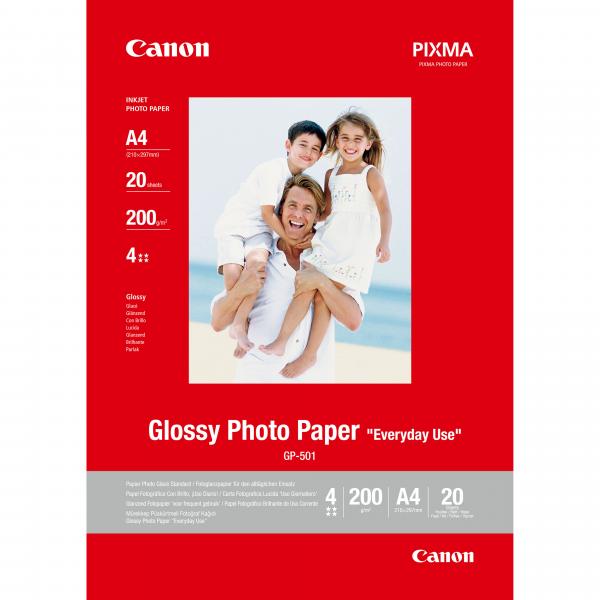 Canon Carta fotografica Glossy GP-501 A4 - 20 fogli (CA PAP PHOTO G A4 20F)