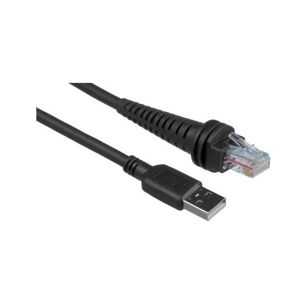 Honeywell CBL-500-300-S00-03 cavo seriale Nero 3 m USB2.0-A RJ-45 (CABL USB BLK TYPE A 3M 5V PWR - STRAIGHT INDUST GRADE W/FERRITE)