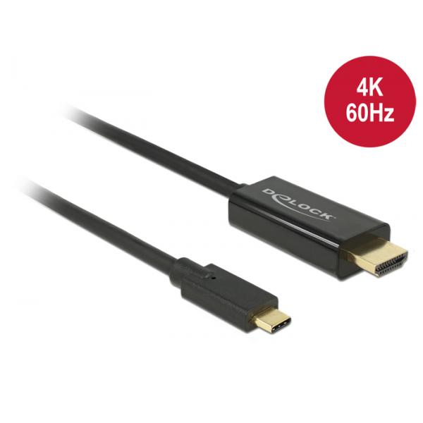DeLOCK 85291 cavo e adattatore video 2 m USB tipo-C HDMI Nero (Delock - ekstern videoadapter - Parade)