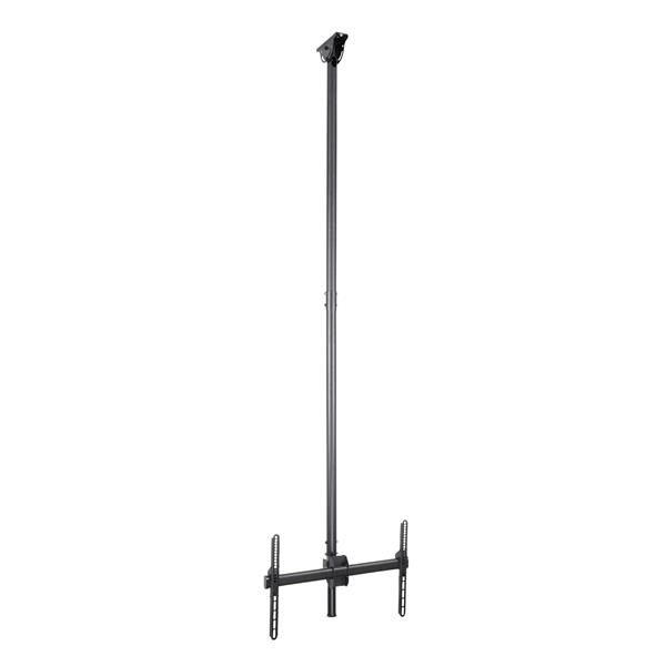 StarTech.com Supporto da soffitto per TV - Staffa per TV a schermo singolo con lunga asta telescopica regolabile - Inclinabile / girevole - Staffa VESA per schermi da 32 a 75 (CEILING TV MOUNT LONG P