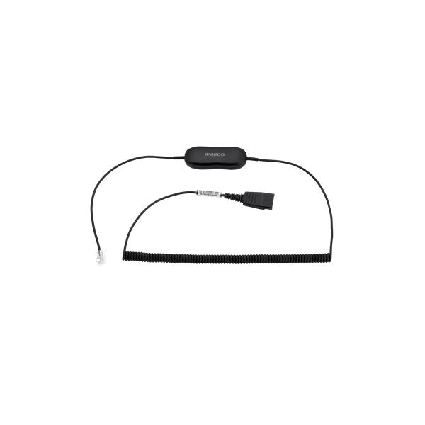 Jabra 88011-102 accessorio per cuffia Cavo (JABRA SMART CORD GN1218 QD TO RJ9)