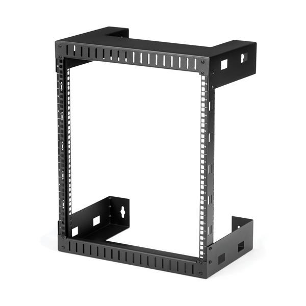 StarTech.com 12U 19 Rack di rete per montaggio a parete a 2 staffe - Rack a muro profondo 12/30cm a telaio aperto. Rack per dati/AV/IT/apparecchiature informatiche/patch panel con dadi e viti a gabbi