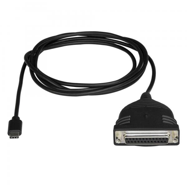 StarTech.com Cavo Adattatore per Stampante USB-C a Parallela DB25 (USB C TO PARALLEL PRINTER CABLE - USB TO DB25 PRINTER CABLE)