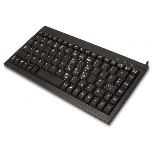 Accuratus KYBAC595-USBBLK tastiera Ufficio USB QWERTY Inglese Nero (Accuratus 595 USB Mini Keyboard [Black]. Keyboard seal available separately - VIZ-595-SEEL. Supplied by Hypertec. [1Year warranty])