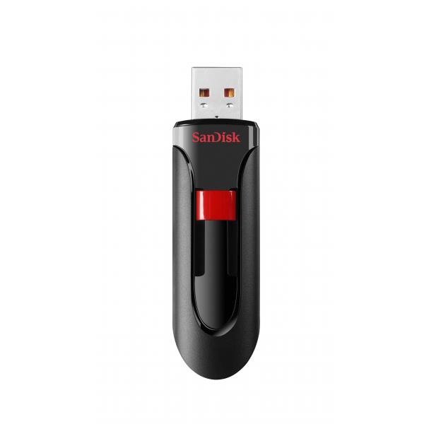 SanDisk Cruzer Glide unità flash USB 128 GB USB tipo A 2.0 Nero, Rosso (SanDisk Cruzer Glide - USB flashdrive)