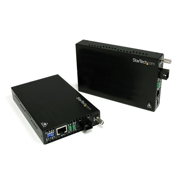 StarTech.com Kit convertitore media Ethernet 10/100 Mbps a fibra WDM SC 20 km (10/100 ETHERNET SINGLE MODE WDM - FIBER MEDIA CONVERTER KIT SC)
