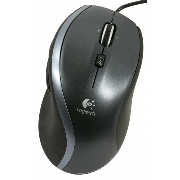 Logitech M500 mouse USB tipo A Laser 1000 DPI (M500S Corded Optical Mouse - Black - Warranty: 24M)