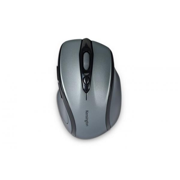 Kensington Mouse wireless Pro Fit di medie dimensioni - grigio grafite (Kensington - Pro Fit Mid Size Wireless Graphite Grey Mouse - The ergonomic right-handed design provides hours of comfort ; its