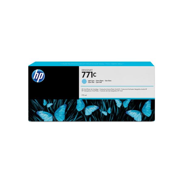 HP Cartuccia inchiostro ciano chiaro DesignJet 771C, 775 ml (771C 775-ML LIGHT CY DESIGNJET CART)