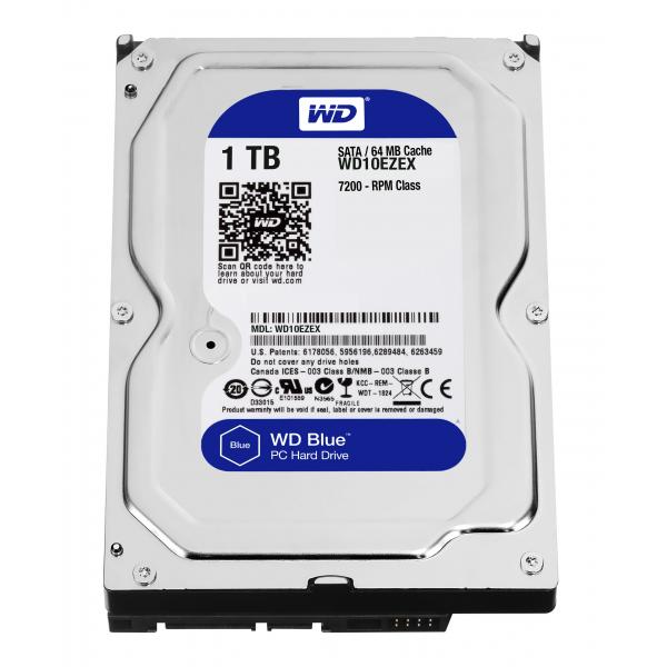 Western Digital Blue disco rigido interno 1 TB 7200 Giri/min 64 MB 3.5 Serial ATA III (WD Blue 1TB 7200rpm 64MB 3.5'' HDD)