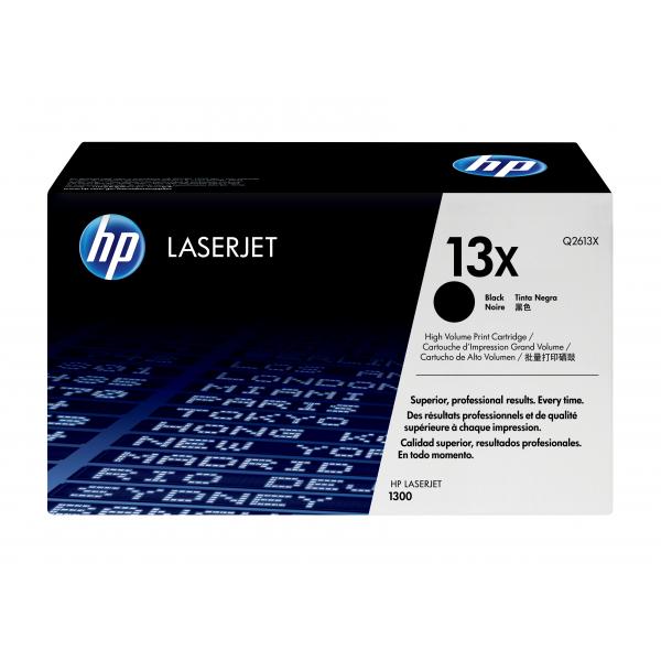 HP Cartuccia Toner originale nero ad alta capacità LaserJet 13X (Toner HP 13X / Q2613X Black)