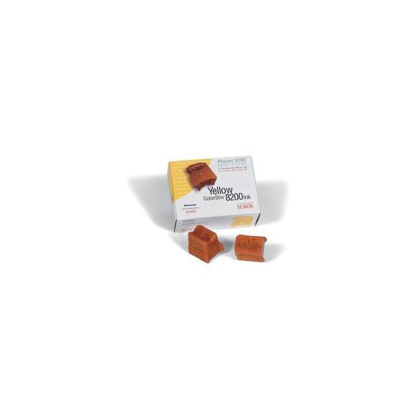 Xerox GENUINE 2 YELLOW COLORSTIX 8200 IN cartuccia stick (TEK PHASER 8200 YELLOW TONER TEKTRONIX PHASER 6800-2 YELLOW)