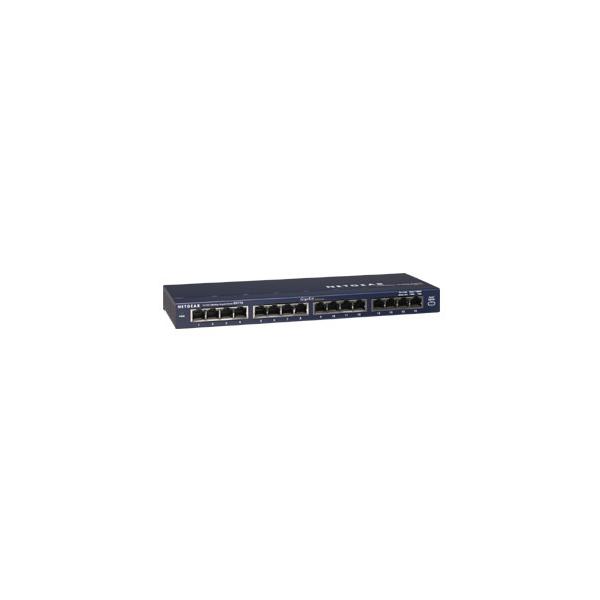 NETGEAR ProSafe 16 Port Gigabit Desktop Switch Non gestito Gigabit Ethernet [10/100/1000] (NETGEAR GS116 16 PORT GIGABIT DESKTOP SW)