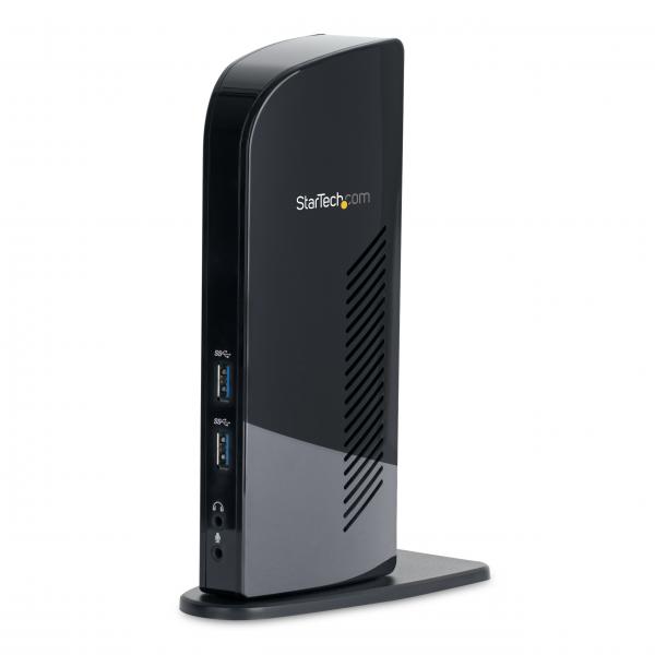 StarTech.com Docking station Universale USB 3.0 per laptop DVI HDMI - Dual-Monitor con Ethernet audio (USB 3.0 DOCKING STATION - UNIVERSAL DUAL MONITOR HDMI DVI)