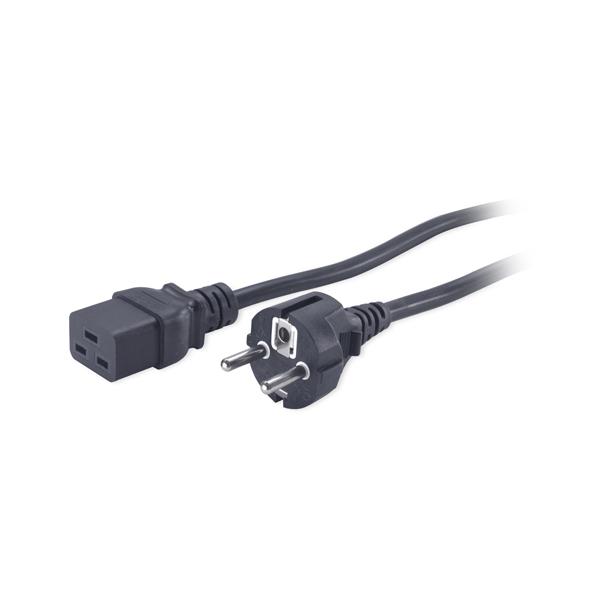 APC AP9875 cavo di alimentazione Nero 2,5 m Accoppiatore C19 CEE7/7 (POWER CORD - IEC 320 C19 TO SCHUKO)