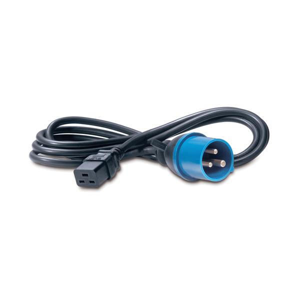 APC C19/IEC309 2.5m Nero 2,5 m Accoppiatore C19 (POWER CORD - IEC 320 C19 TO IEC 309)