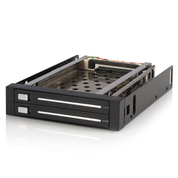 StarTech.com Backplane per rack portatile trayless hot-swap SATA 2.5 - 2 Unità (3.5IN TRAY-LESS DUAL 2.5IN SATA - HD HOT-SWAP BAY IN)