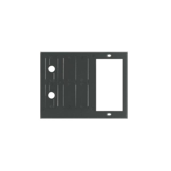 Kramer Electronics T1AF-26 kit di fissaggio Nero (1 Single Power Socket Slot 6 Insert Slot - 1 Single Power Socket Slot 6 Insert Slot )