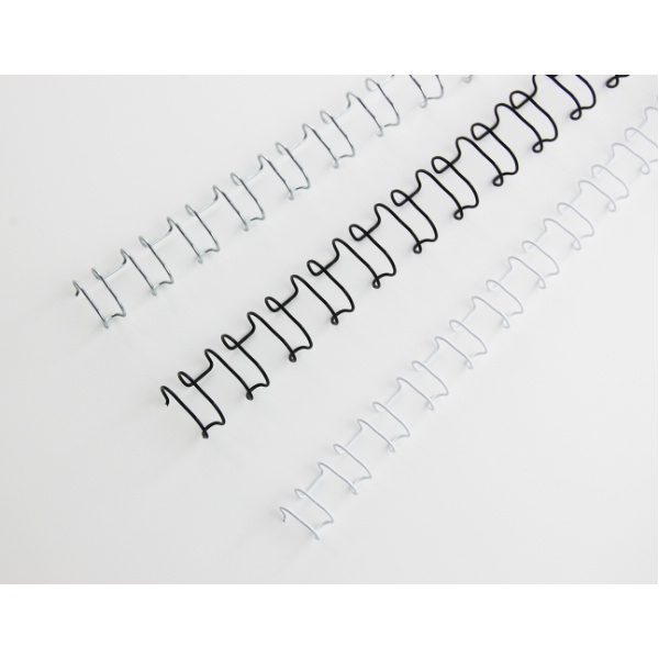 GBC Spirali metalliche MultiBind bianche 12 mm [100] (GBC IB165382 12mm White Wire Binders)