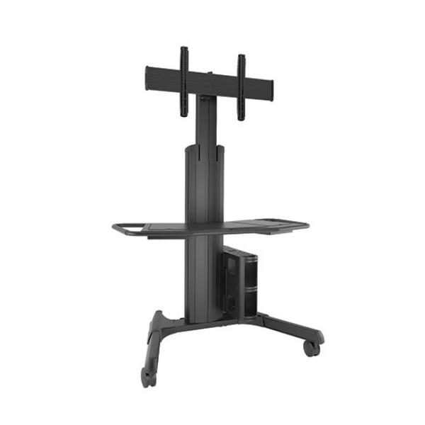 Chief LPAUB carrello e supporto multimediale Nero Pannello piatto Carrello multimediale (LPAUB - Large FUSION&trade; Manual Height Adjustable Mobile Cart)
