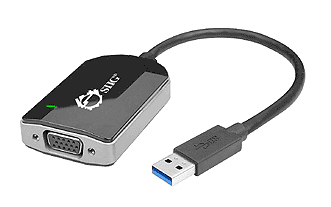 Siig JU-VG0211-S1 adattatore grafico USB Nero (Siig USB 3.0 to VGA Multi Monitor Video JU-VG0211-S1)