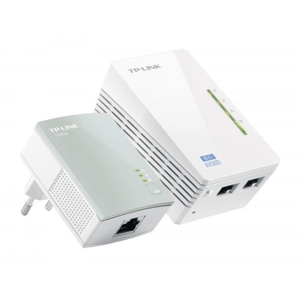 TP-Link TL-WPA4220 KIT adattatore di rete PowerLine 300 Mbit/s Collegamento ethernet LAN Wi-Fi Bianco 1 pz (AV600 WIRELESS POWERLINE TL-WPA4220 KIT)