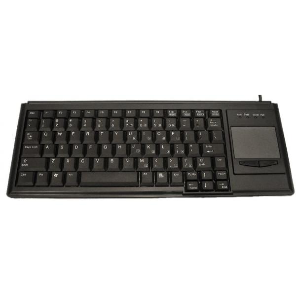Accuratus KYB500-K82B tastiera Universale USB QWERTY Inglese Nero (Accuratus KYB500-K82B high quality small footprint USB keyboard with an integrated touchpad- in black. Keyboard seal available separ