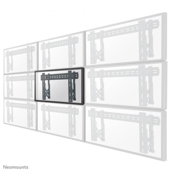 Neomounts LED-VW1000BLACK Supporto videowall da parete 40-75 - Pull-out - max 50 kg (LED-VW1000BLACK, Videowall - Wall Mount, 40-75, Max 50 - kg, VESA 200x200-600x400, D:5,6-21,5cm, Pull-out, Micro A