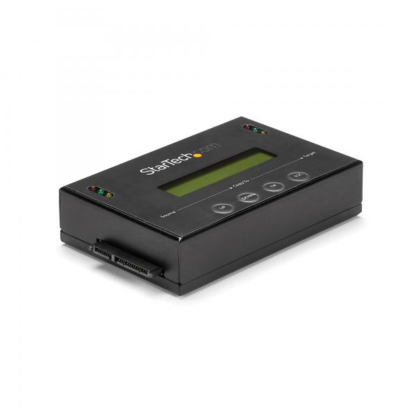 StarTech.com Duplicatore ed Eraser Standalone 1:1 per Hard Disk HDD/SSD SATA con funzione Clone - Display LCD - Conforme TAA - Indipendente dal sistema operativo (2.5IN / 3.5IN HDD HARD DISK - DUPLIC