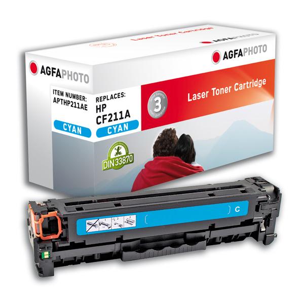 AgfaPhoto APTHP211AE cartuccia toner 1 pz Ciano (Toner C, rpl CF211A - Cyan, Pages 1800 - Warranty: 36M)