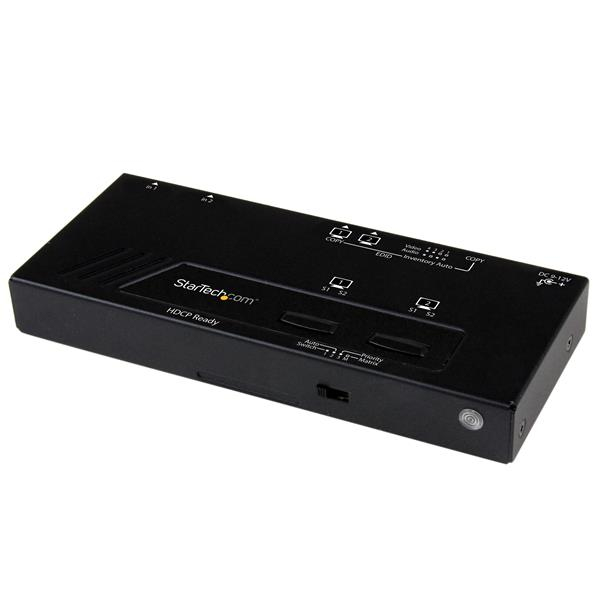 StarTech.com Switch matrice HDMI 2x2 con commutazione automatica e prioritaria - 1080p (2X2 HDMI MATRIX SWITCH - W/ AUTO SELECTING 1080P)