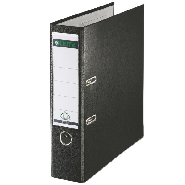 Leitz 180° Plastic Lever Arch File raccoglitore ad anelli A4 Nero (Leitz Lever Arch File Plastic Black Pack of 10)