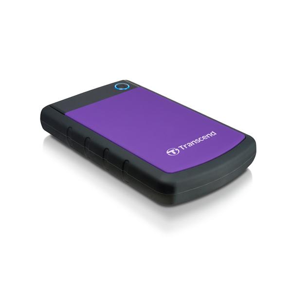 Transcend StoreJet 25H3P [USB 3.0], 2TB disco rigido esterno 5400 Giri/min 2.5 Micro-USB B 3.2 Gen 1 [3.1 Gen 1] Nero, Viola (2TB STOREJET2.5IN H3 USB 3.0 - GR)