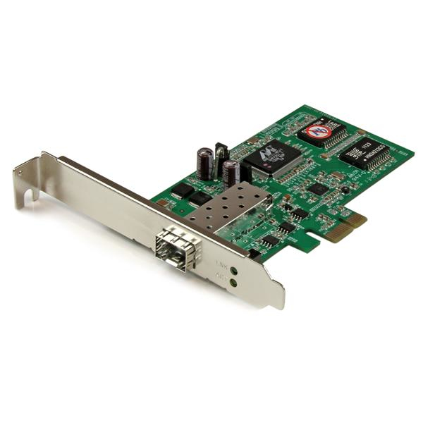 StarTech.com Scheda di Rete Ethernet PCI express a Fibra Ottica SFP - Adattatore PCIe NIC Gigabit Ethernet (1 PORT PCIE SFP CARD ADAPTER - GIGABIT FIBER NETWORK NIC)