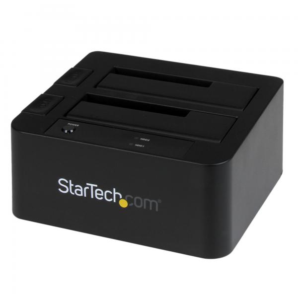 StarTech.com Docking Station USB 3.0 per doppio Hard Disk SATA / eSATA SSD da 2,5/3,5 con UASP (ESATA/USB 3.0 DUAL HDD/SSD DOCK - ESATA 2 BAHIAS SATA 2.5 O 3.5)
