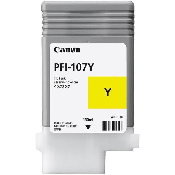 Canon PFI-107Y cartuccia d'inchiostro 1 pz Originale Giallo (CANON PFI-107Y YELLOW INK PFI-107Y)