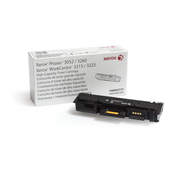 Xerox Cartuccia toner Nero a Alta capacità da 3000 Pagine per Phaser® 3052/3260, WorkCentre® 3215/3225 [106R02777] (TONER CARTRIDGE - HIGH CAP - BLACK F/ P3260/ WC3225)