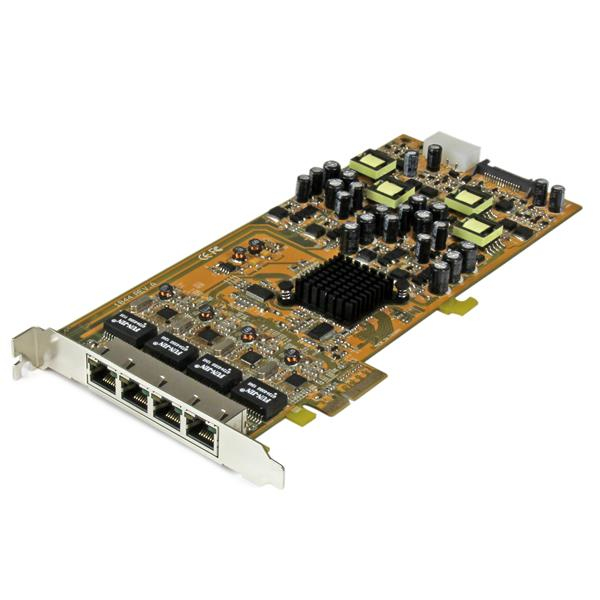 StarTech.com Scheda di rete PCIe Gigabit Power over Ethernet a 4 porte - Adattatore PCI express PSE / POE - NIC (4 PORT POE CARD NETWORK PCIE - GIGABIT ETHERNET NIC RJ45)