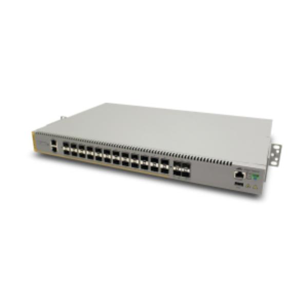 Allied Telesis AT-IE510-28GSX-80 Gestito L3 Gigabit Ethernet [10/100/1000] Grigio (24 x 100/1000 SFP 4 x 10G SFP+ AT-IE510-28GSX-80)