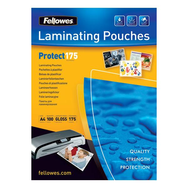Fellowes 53088 pellicola per plastificatrice 100 pz (Fellowes 53088 A3 175Mic Pouch 100pk)