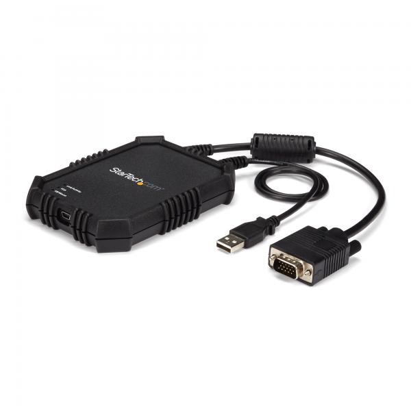 StarTech.com Adattatore crash cart portatile per PC con alloggiamento antiurto - Console KVM USB con trasferimento di file e Acquisizione Video (PORTABLE KVM CONSOLE VGA USB - CRASH CART ADAPTER)