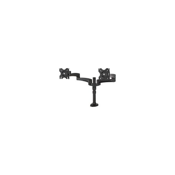 B-Tech BT7374 71,1 cm [28] Scrivania Nero (BT7374 - Twin Screen With Dual Articulated Arms Flat Screen Desk Mount)
