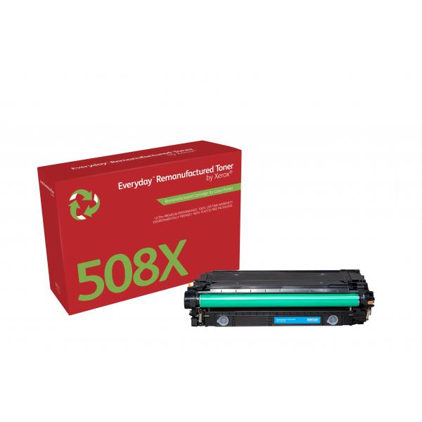 Everyday Toner rigenerato ™ di Xerox Ciano compatibile con HP 508X [CF361X], High capacity (Xerox - cyan - compatible - tonerpatro)