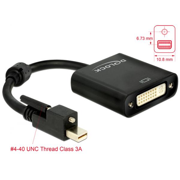 DeLOCK 62639 cavo e adattatore video 0,25 m Mini DisplayPort DVI-I Nero (Delock videoadapter - 25 cm)