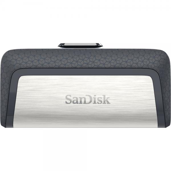 SanDisk Ultra Dual Drive USB Type-C unità flash USB 128 GB USB Type-A / USB Type-C 3.2 Gen 1 [3.1 Gen 1] Nero, Argento (DUAL DRIVE USB 128GB - USB TYPE-C)