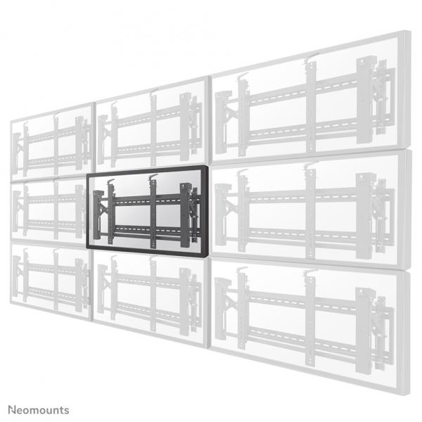 Neomounts LED-VW2000BLACK Supporto videowall da parete 32-75 - Pop-out - max 70 kg (Neomounts LED-VW2000BLACK - Bracket - for flat panel - lockable - black - screen size: 32-75 - wall-mountable)