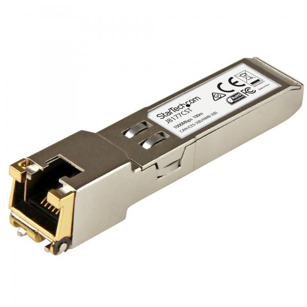 StarTech.com HP J8177C Compatibile Ricetrasmettitore SFP - 1000BASE-T (Startech HPE J8177C Compatible SFP Module, 1000BASE-T, SFP to RJ45 Cat6/Cat5e, 1GE Gigabit Ethernet SFP, RJ-45 [Copper] 100m, HP