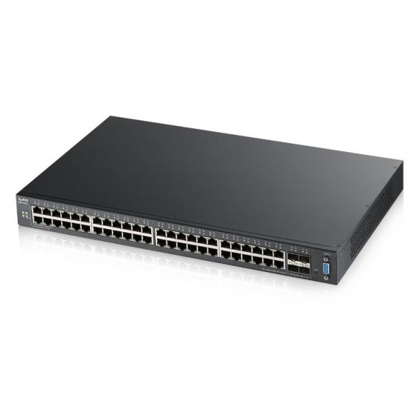 Zyxel XGS2210-52 Gestito L2 Gigabit Ethernet [10/100/1000] 1U Nero (ZYXEL XGS2210-52 SWITCH MANAGED RACK)