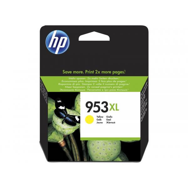 HP Cartuccia inchiostro giallo originale ad alta capacità 953XL (953Xl High Yield Yellow - Original Ink Cartridge - Warranty: 12M)
