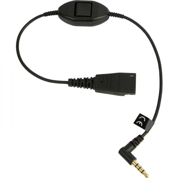 Jabra 8800-00-103 accessorio per cuffia (LINK MOBILE QD TO 3.5 MM W.PTT - SUPERVISOR CORD)